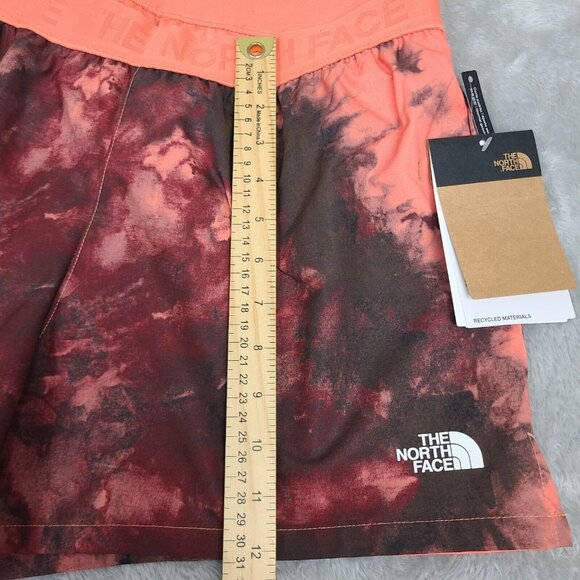 The North Face Printed NF0A7QLM987 Wander Shorts Women's Coral Polyester‎ Size L - Picture 8 of 10